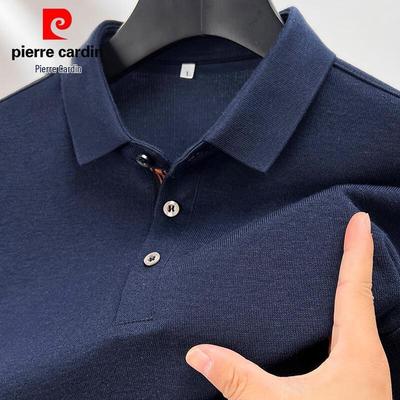 Pierre Cardin Herren Langarm-Poloshirt aus Kaschmir-Seidenmischung