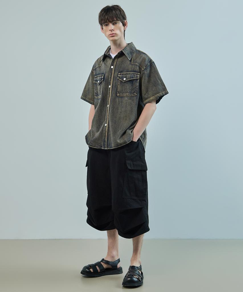 LOGSTORE Cotton Bermuda Half Cargo Pants