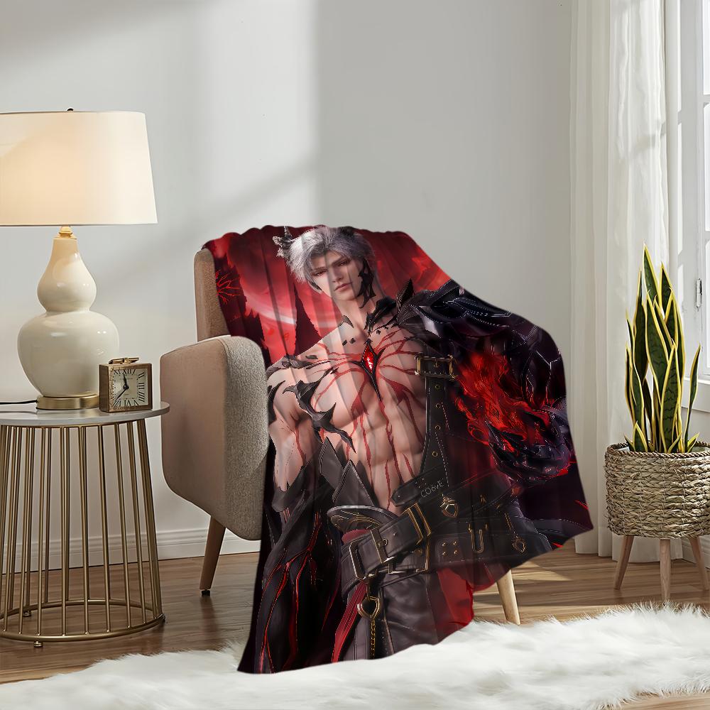 Game Love and Deepspace Sylus Warm Soft Plush Nap Blankets Sofa for Living Room Office Bedroom Home Travel Kid Birthday Gifts