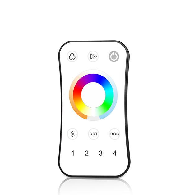 1/4 Zone Brightness Dimming/Color Temperature CCT/RGB/RGBW/RGB+CCT Ultrathin Touch Wheel RF Remote Controller Apply To Skydance