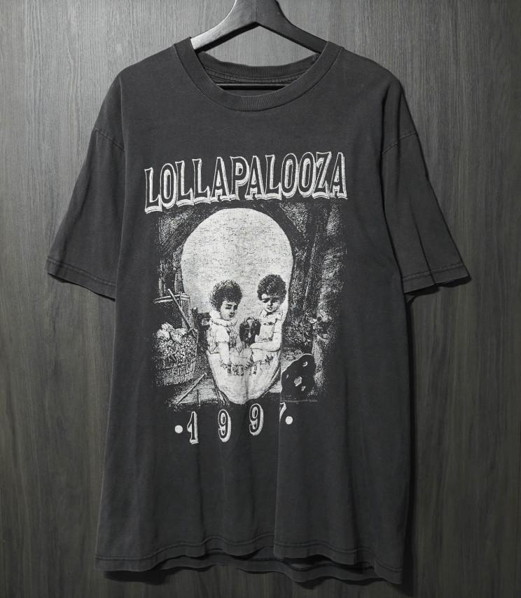 VINTAGE Lollapalooza Festival Invisible Skull Tee Unisex Cotton Shirt MC1231 Unisex T-Shirt XL