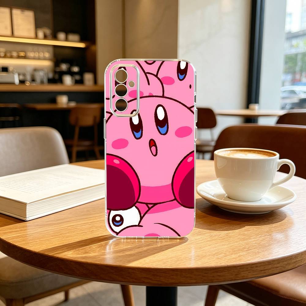 K-Kirbys Game C-Cartoon Pink Phone Case Transparent Silicone Soft For SamsungA10,12,20,21S,30,31,40,50,51,52,70,71