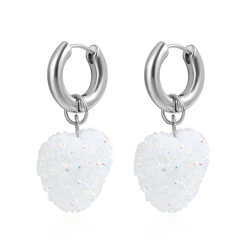 Nuevos Pendientes de Corazón de Gominola Coloridos de Moda para Mujer Diseño Dulce Lindos Encantadores Joyería para Fiesta Regalo