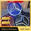 UOOGV1 New For Mercedes Benz For Mercedes-Benz LED Chrome Silver Glossy Black Grille Star Emblem W204 W245 V260 X204 VITO 2006-2013 18.