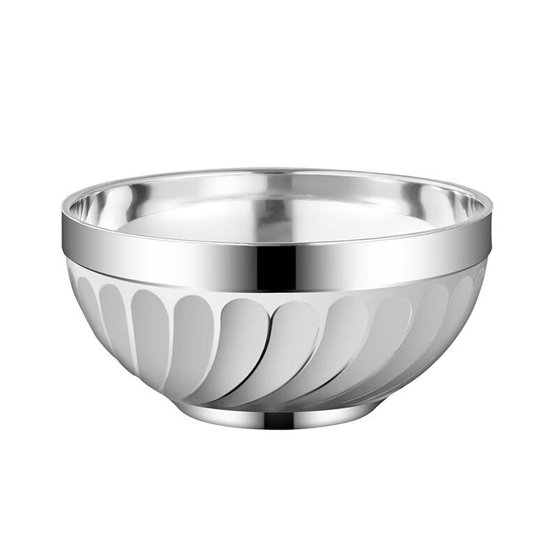 

Yangge 201 Stainless Steel Double-Layer Insulated Noodle Bowl, 15cm (Set of 2)
