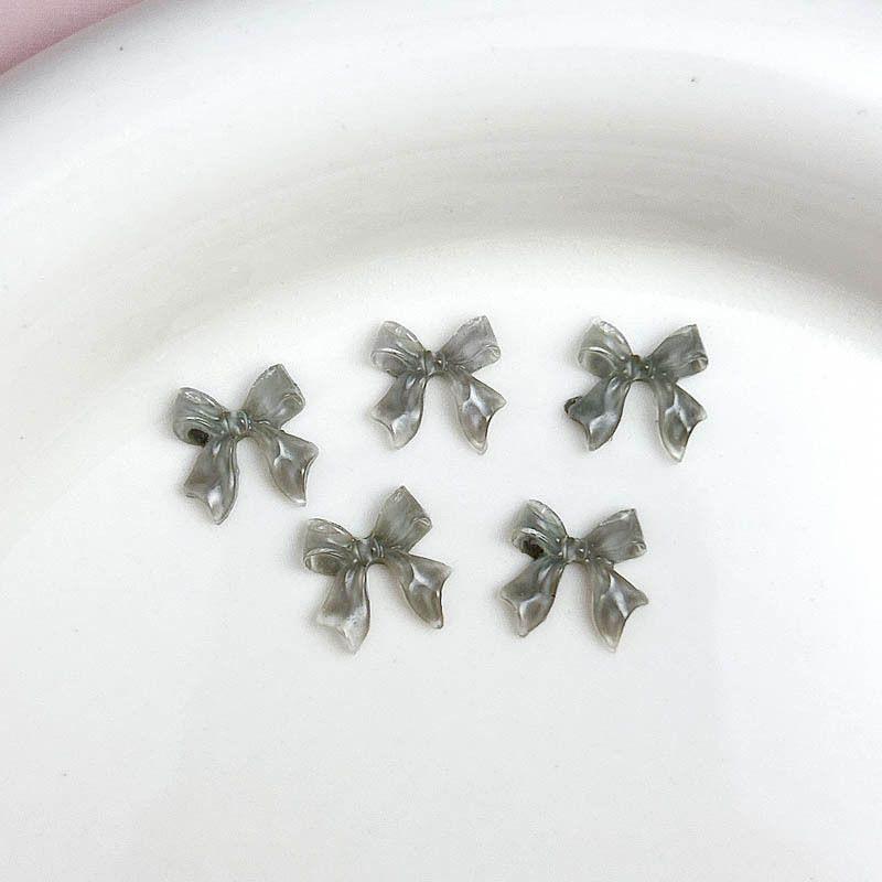 Ice Transparent 3D Colorful Ribbon Mini Nail Art Decorations - Trendy Accessory