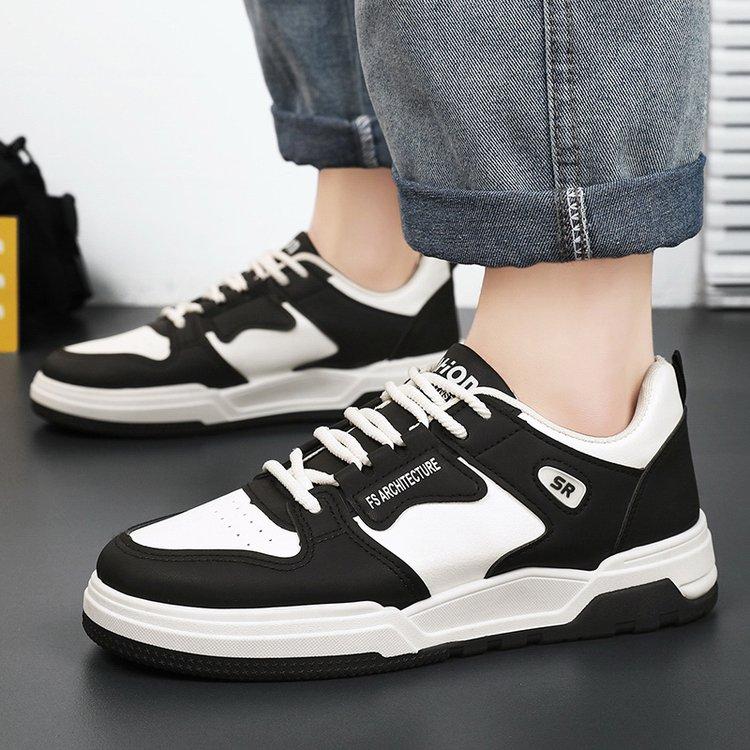 Men Casual Shoes Breathable White Sneakers Fashion Driving Walking Tennis Sports Shoes for Male Skate Flats Low-top Board Shoes