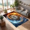 Tappeto in Velluto di Cristallo con Stampa Calcio Everton, Comodo Assorbente d'Acqua Antiscivolo Tappeto per Pavimenti Interni