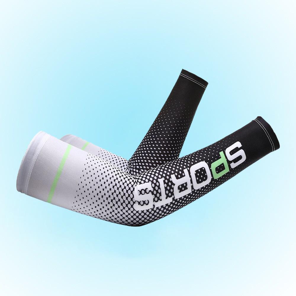 Sunscreen Ice Silk Sleeve Men and Women's Spring and Summer Gloves UV Arm Protection Ice Sleeves Driving Thin Two Finger Sleeve