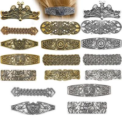 Haarspange im Wikinger-Stil aus Legierung - Trendiges europäisches & amerikanisches Retro-Accessoire