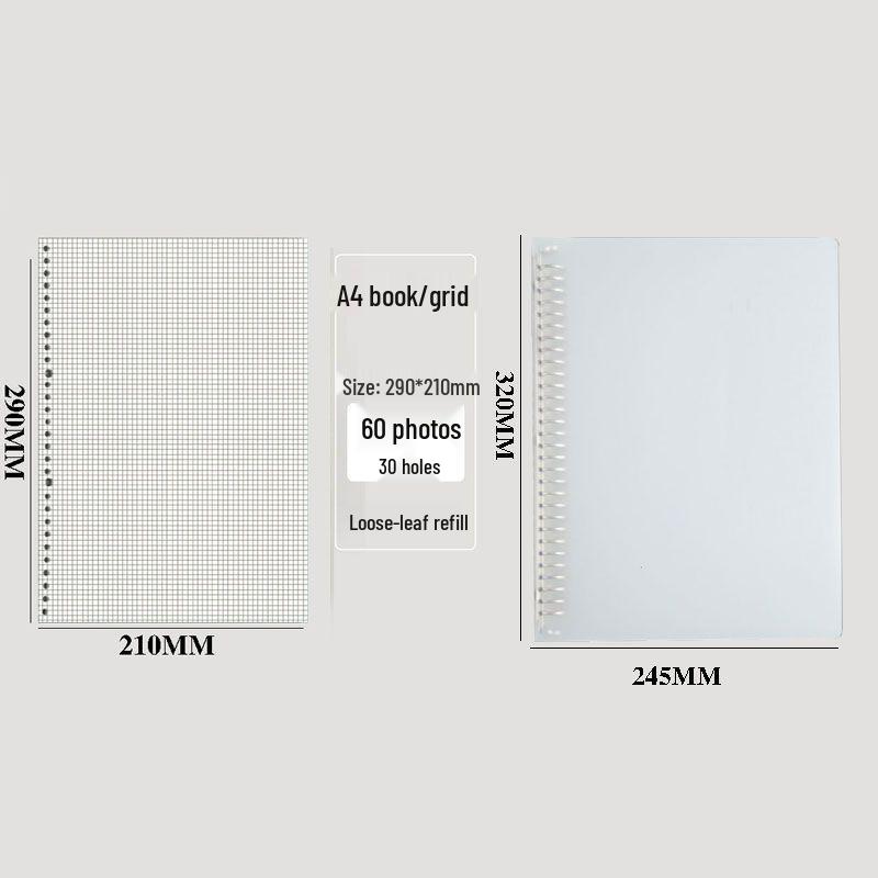 Minimalist Plastic Ring Binder Student Notebook Planner