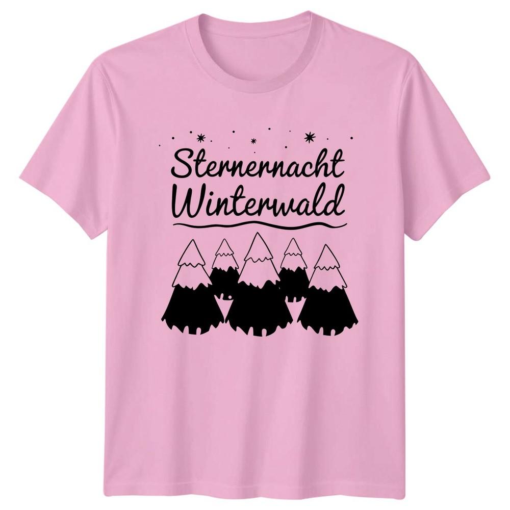 Sternennacht Winterwald TShirt Winter Forest Christmas Gift For Him And Her