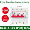 Three-Phase 380V Delixi DZ47SLE D-Type Circuit Breaker with Leakage Protection