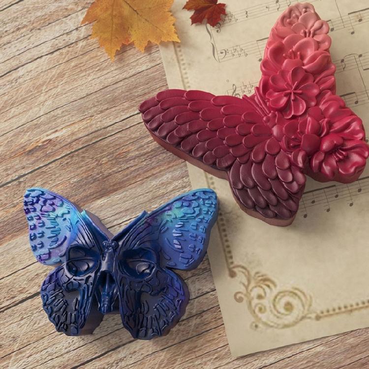 Rose Skull Snake Butterfly SIlicone Candle Molds for Epoxy Resin, Plaster Decorations Halloween Party Decorations