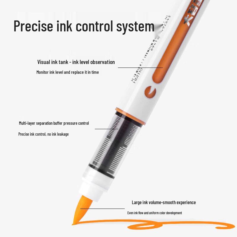 Deli 36-Color Soft-Tip Washable Acrylic Markers