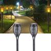Outdoor LED Solar Flame Lamp Waterproof Torch Light for Garden Yard Lawn Landscape Decoration