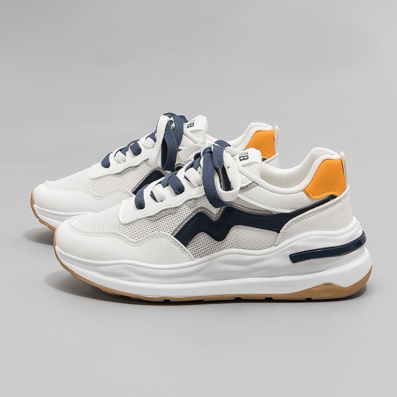 Korean Version of Summer New Dad Shoes Women 2025 New Versatile Student Running Sports Shoes Women's White Shoes A1838