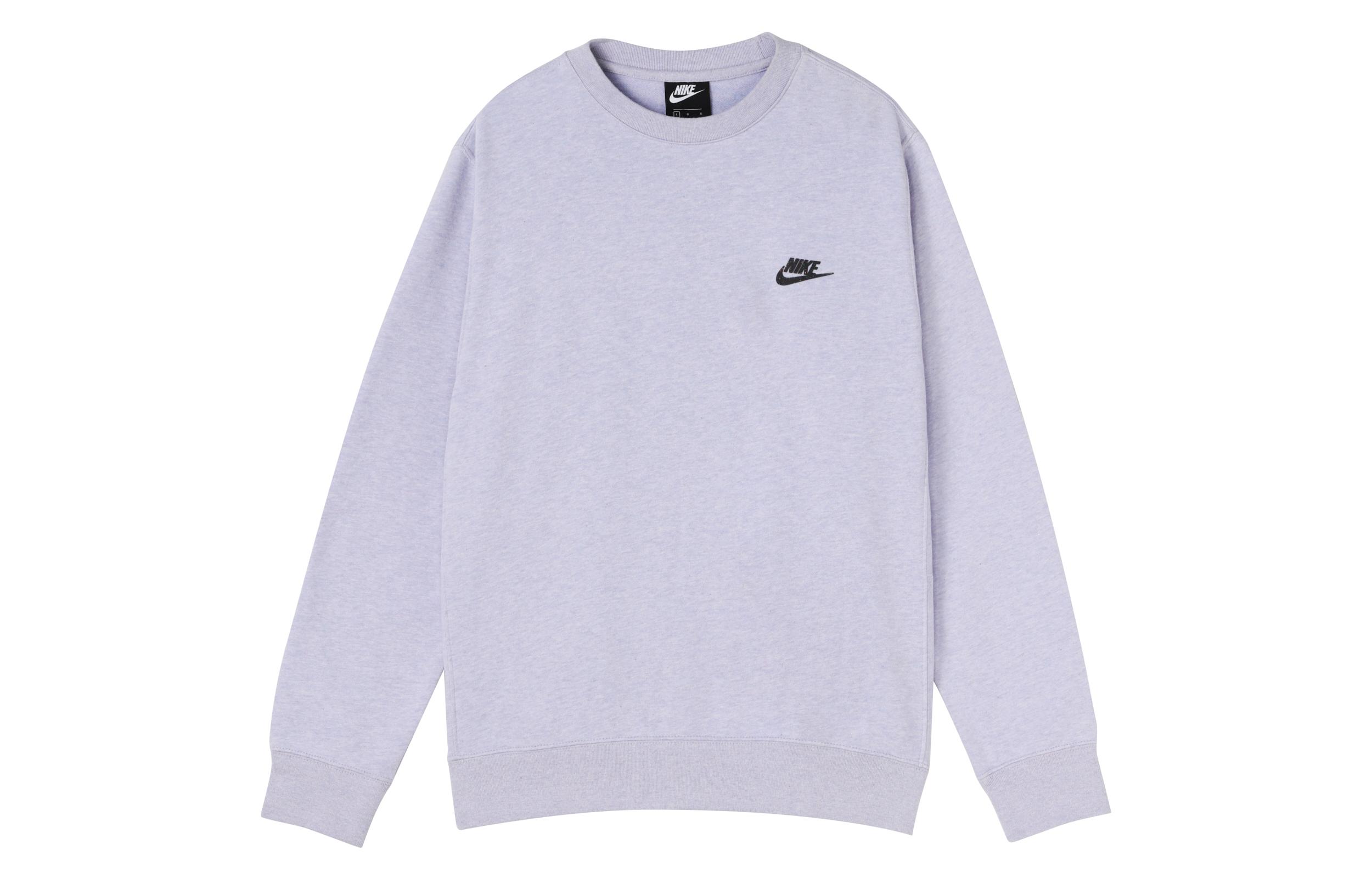 Nike Sweatshirts Men s Pink Purple Crew Neck Moderate Regular DA0684-596 S