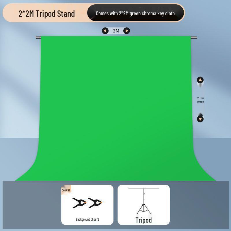 Invisible Green Screen Chroma Key Stand with Thickened Cloth for Photography and Film