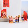 Heng Ha Door Gods Emotional Stability Desk Ornament - Cute Cartoon Figure Decoration