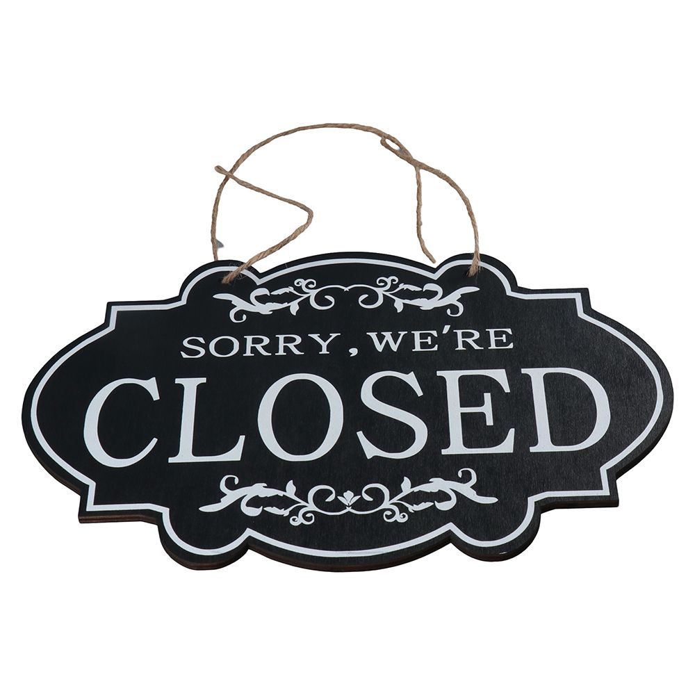 Offen und Geschlossen Geschäftsschild Doppelseitig Holz Offen Hängeschilder für Restaurant Club Cafe Hotel Bar Shop