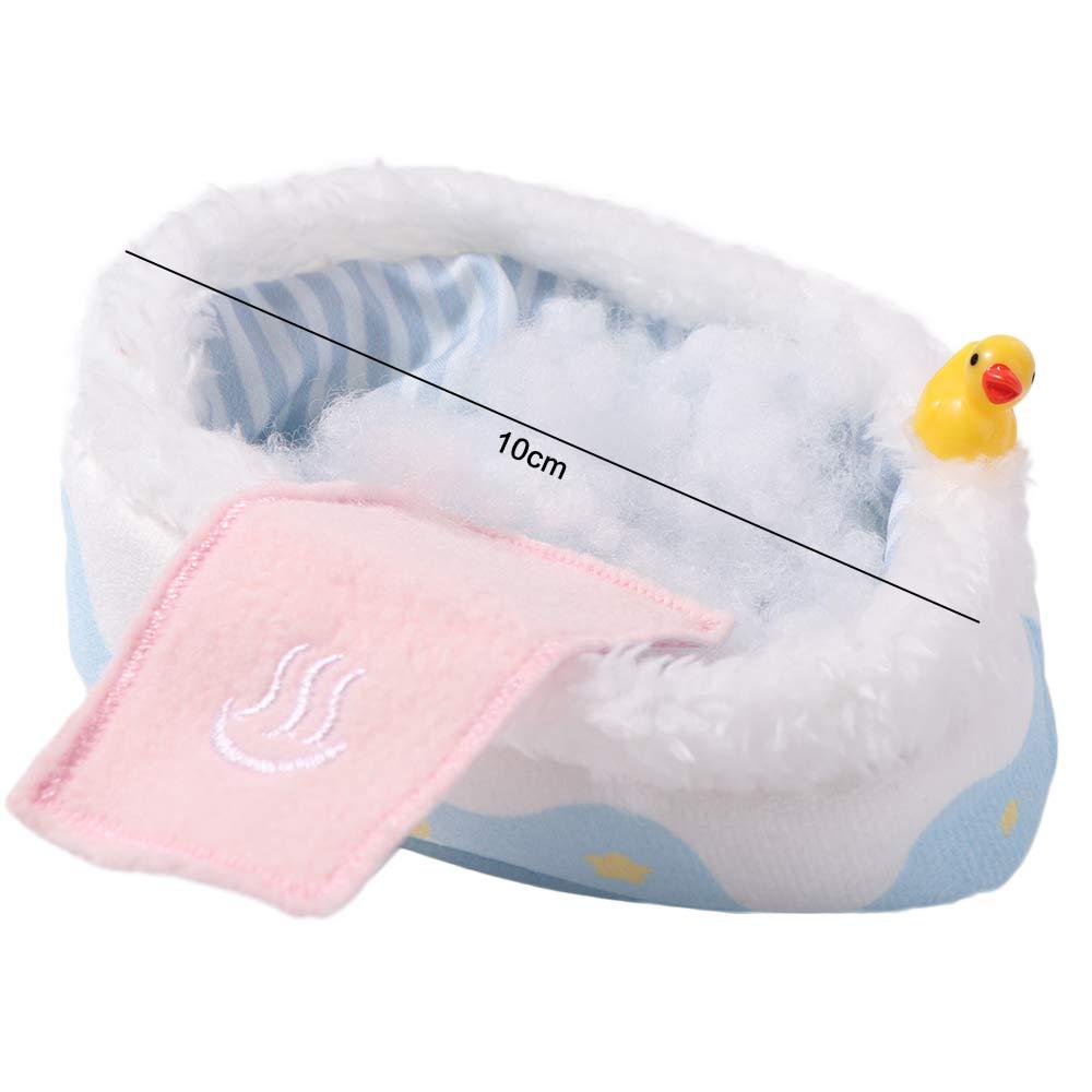 Desktop Decoration Doll Sleeping Bag Scene Decor 10cm Doll Bathtub Cotton Doll Bathtub  Photo Props
