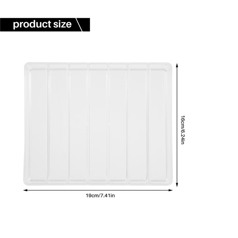 M-Modern-Eyeshadow Palette Organizer- 7 Section Divided Makeup Acrylic Palette Organizer Holder For Vanity Cosmetics Makeup