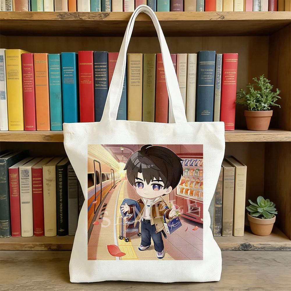 Love and Deepspace Cartoon Character Canva Bag 35x40CM Sylus Rafayel Zayne Xavier Caleb Anime Storage Shoulder Book Bag Student