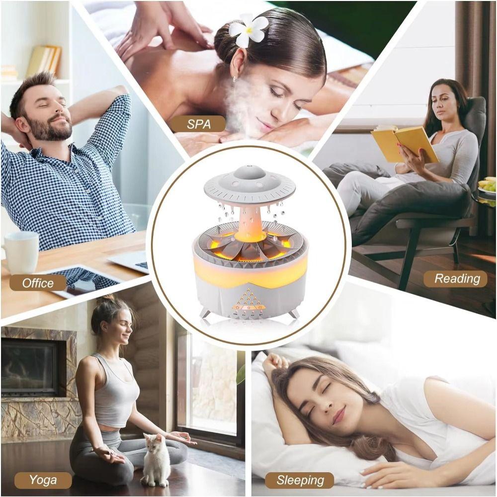 360ml Aroma Air Humidifier Colorful Light Essential Oil Diffuser Mini Aromatherapy Machine  Office