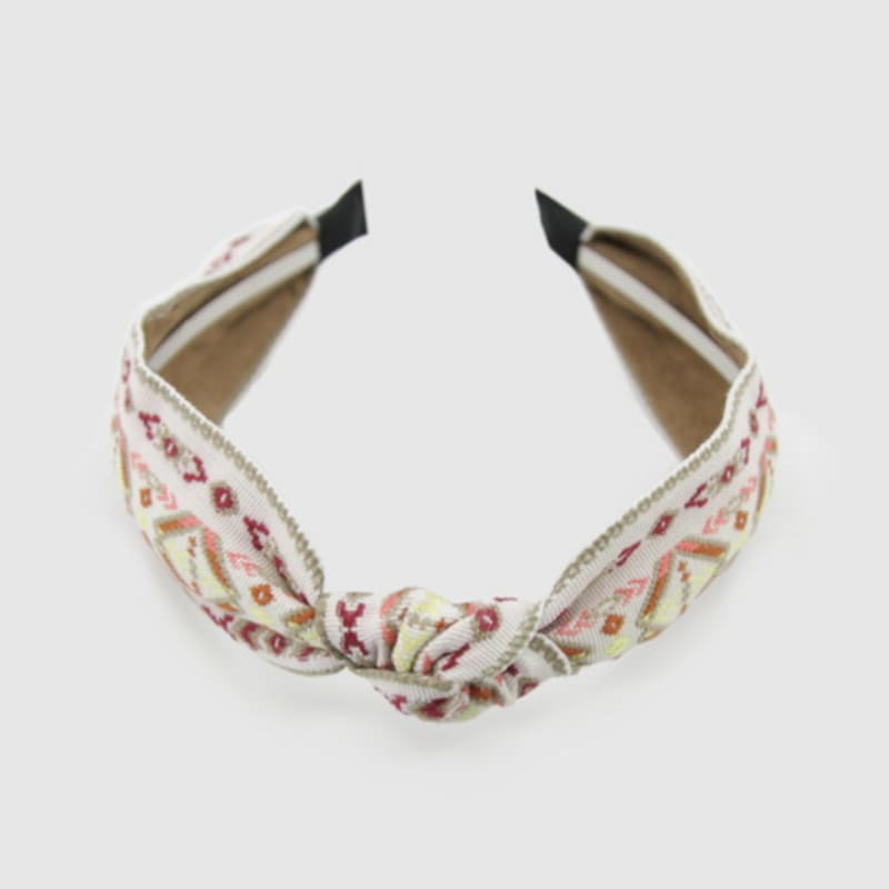LALA Bohemian Imported Hairband - White