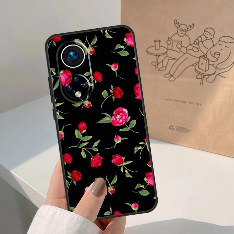 Beautiful Garden Red Roses Flowers For Honor Magic 7 Lite 5 6 8 Pro Case For Honor 400 200 90 70 50 X8c X8b X9a X9b X9c X9d Win