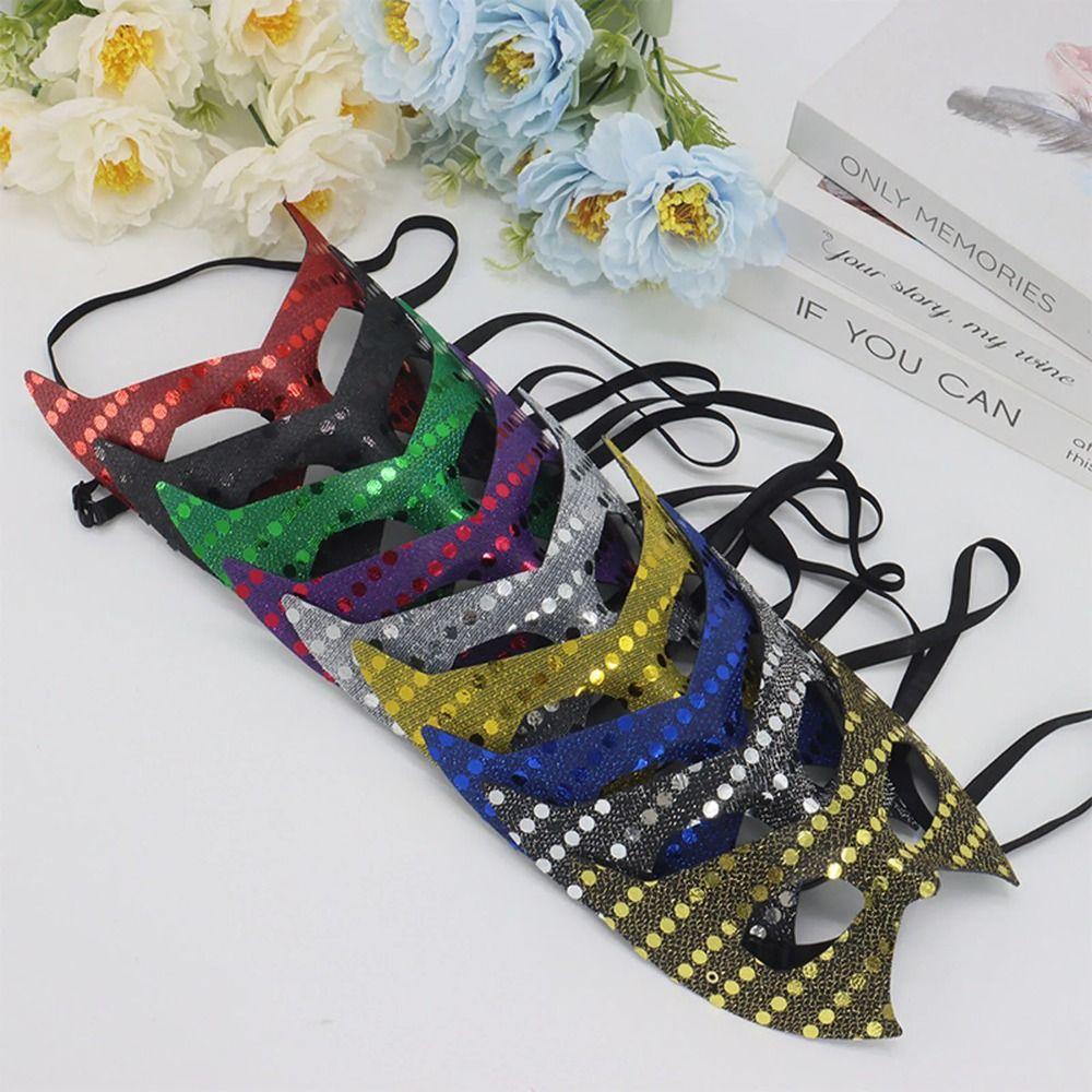 Fashion Side Butterfly Masquerade Mask Half Face Sequin Mardi Gras Mask Decorations Mask Eye Mask Party Use