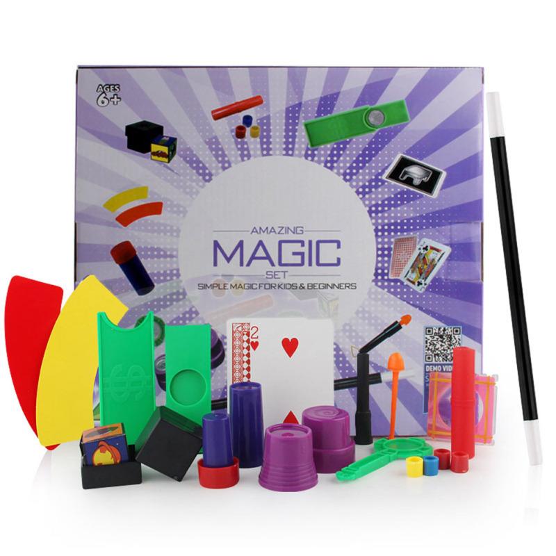 Magic Props Set Close Range Stage Children Magic Toys for Kids Girls Boys