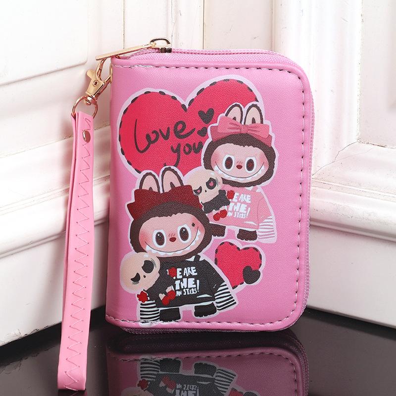 Cartoon Cute and Hot Labubu Male and Female Students Handheld Wallet
