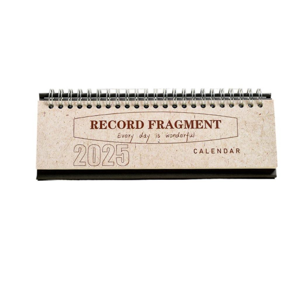 

2 шт. Комплексный планер на 2025 год, настольный календарь, ретро календарь для заметок, мини-настольный календарь, студенты кофейный