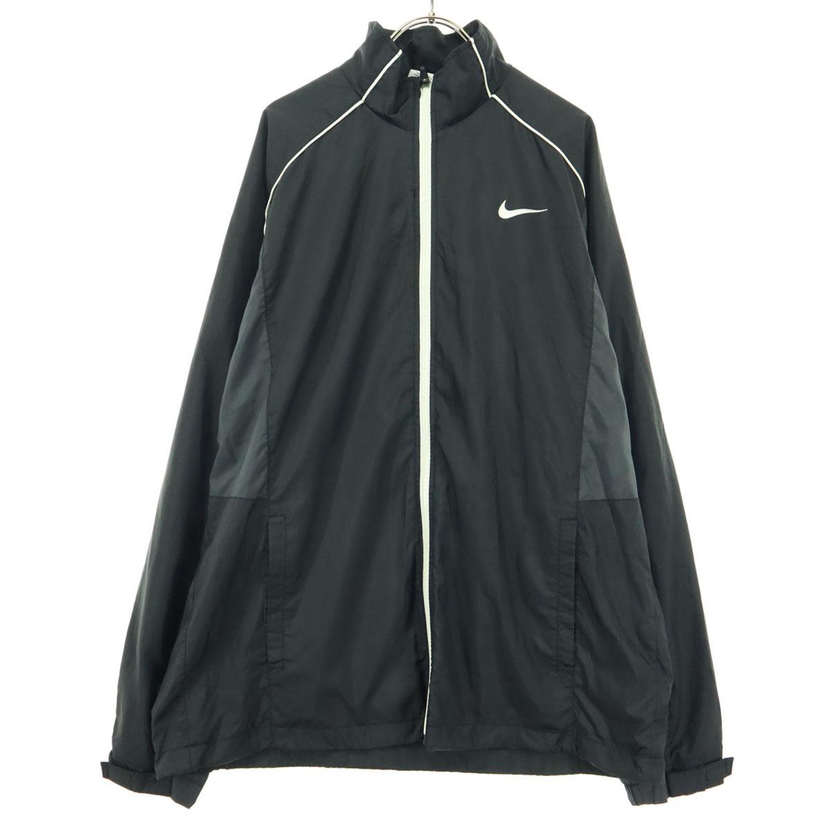 

NIKE Swoosh Long sleeve Track jacket XL black Jersey Men s Used