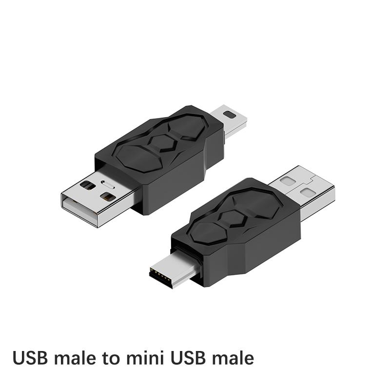 Adaptateur USB vers Micro USB Mini USB Convertisseur Bidirectionnel Supporte Charge Synchronisation de Données 480 Mbps Connecteur Adaptateur Bidirectionnel F19E