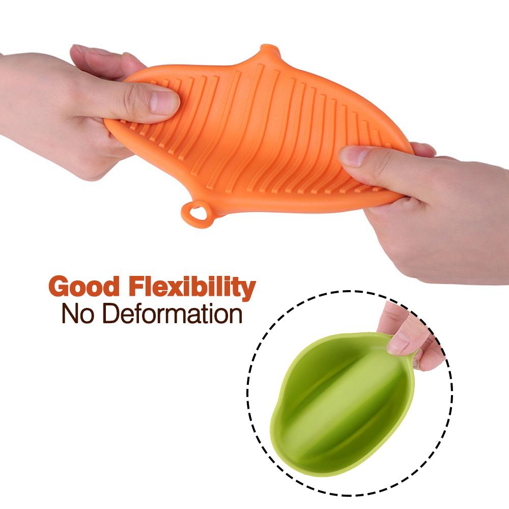 1piece Soft Silicone Heat Resistant Anti-Scald Gloves Pinch Grips Thick Oven Mitts Kitchen Cookin Tool Hand Clip