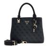GUESS Dunkelgrau Schwarz Handtasche für Damen - Noelle II Mehrfachfach Umhängetasche S Coal Logo 327669