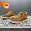 Winter shoes new velvet warm cotton shoes frosted leather high-top British style platform casual board shoes