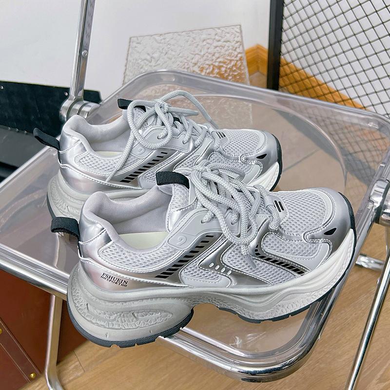 Fashion AIYUQI 2024 New Thick Soled Women'ssneakers Shoes Breathable Running Shoes Women's Fashion Student Girls Shoes