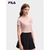 Women's Kitten Embroidery Round Neck T-shirt