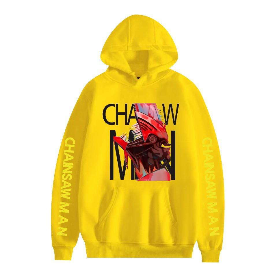 Chainsaw Man Otoño Invierno Forro Polar Ropa de Calle Tops Hombre Mujer Moda Sudaderas