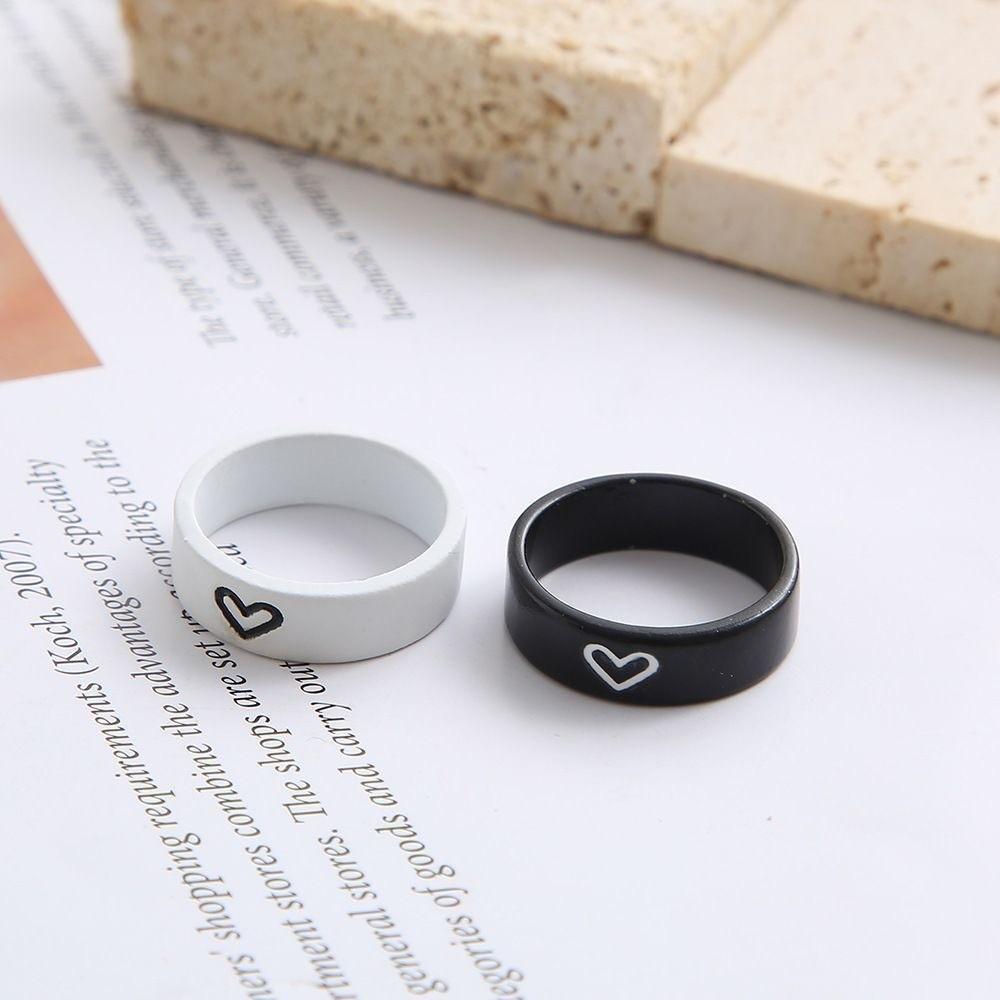 Couple Ring Color Matching Love Couple Ring