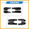 4pcs Car Roof Rack Side Rails End Cover Shell Cap Compatible for Toyota RAV4 2001-2005, Durable Plastic Black Cargo Rack Legs Protection Replacement