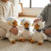 364880Cm Nightcap Duck Plush Toys Cute White Duck Stuffed Doll Soft Accompany Sleep Toy Room Decor Toys Birthday Gifts