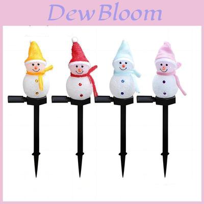 Solar Christmas Snowman Ground Insert Lamp Outdoor Solar Christmas Holiday Light Garden Atmosphere Yard Landscape Lamp Characters)