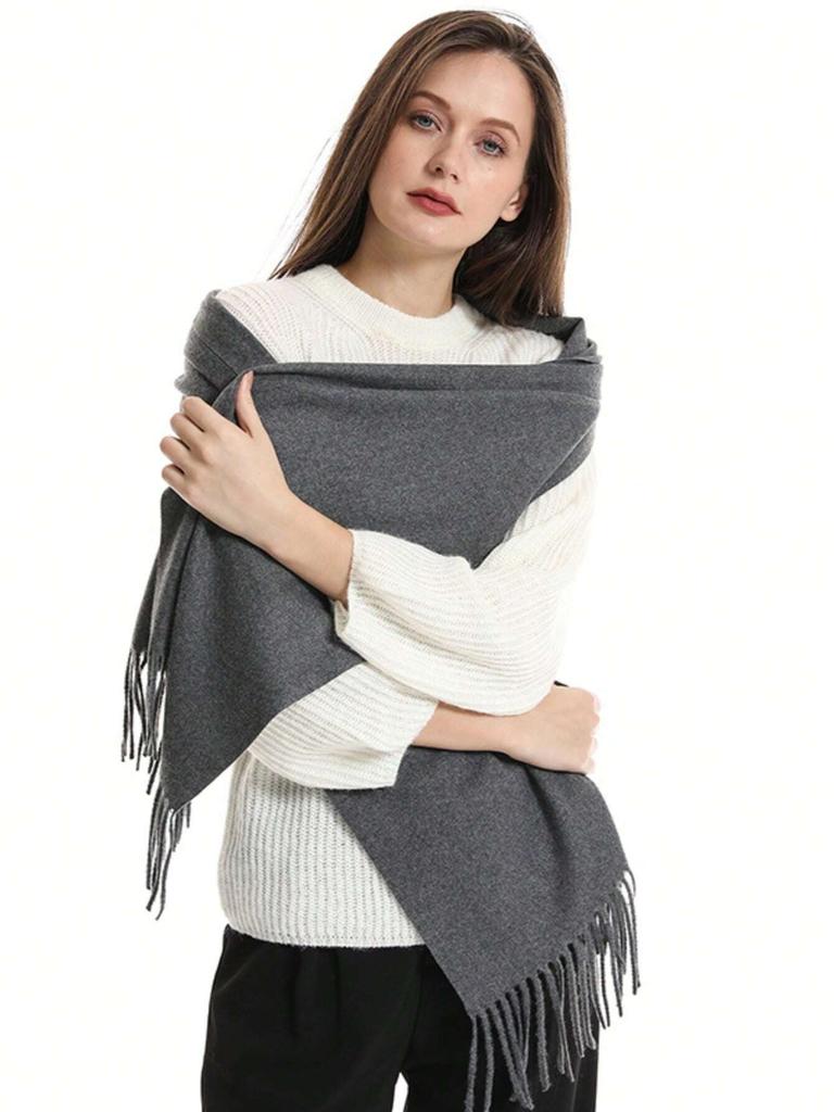 New 62 Color Winter Scarf For Women Long Warm Cashmere Scarves Hijab Solid Lady Shawl Wrap Female Pashmina Bandana Head Scarfs