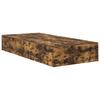 Storage Bed Frame Smoked Oak 31.5  x 78.7  (80 x 200 cm)