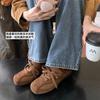 Busan Blogger~ Retro Lace-Up Velcro Flat Casual Shoes Women's 2025 New Versatile Ballet Training Shoes